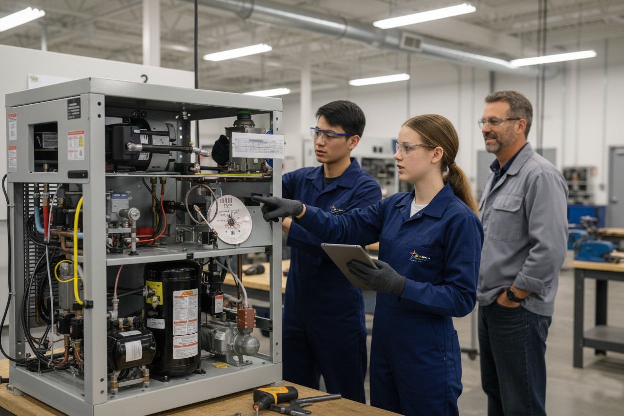 Elèves dans l'atelier Lycée Professionnel Saint-Genès Bordeaux