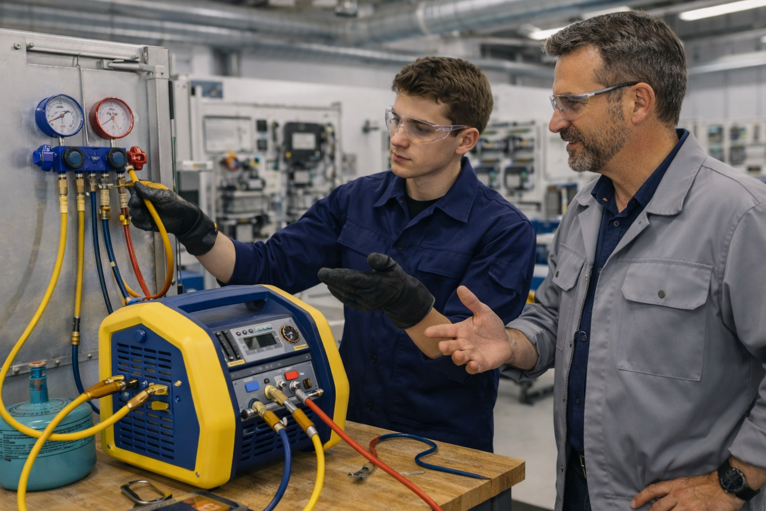 cap-ifca-bordeaux-installation-froid Elève dans l'atelier Lycée Professionnel Saint-Genès Bordeaux