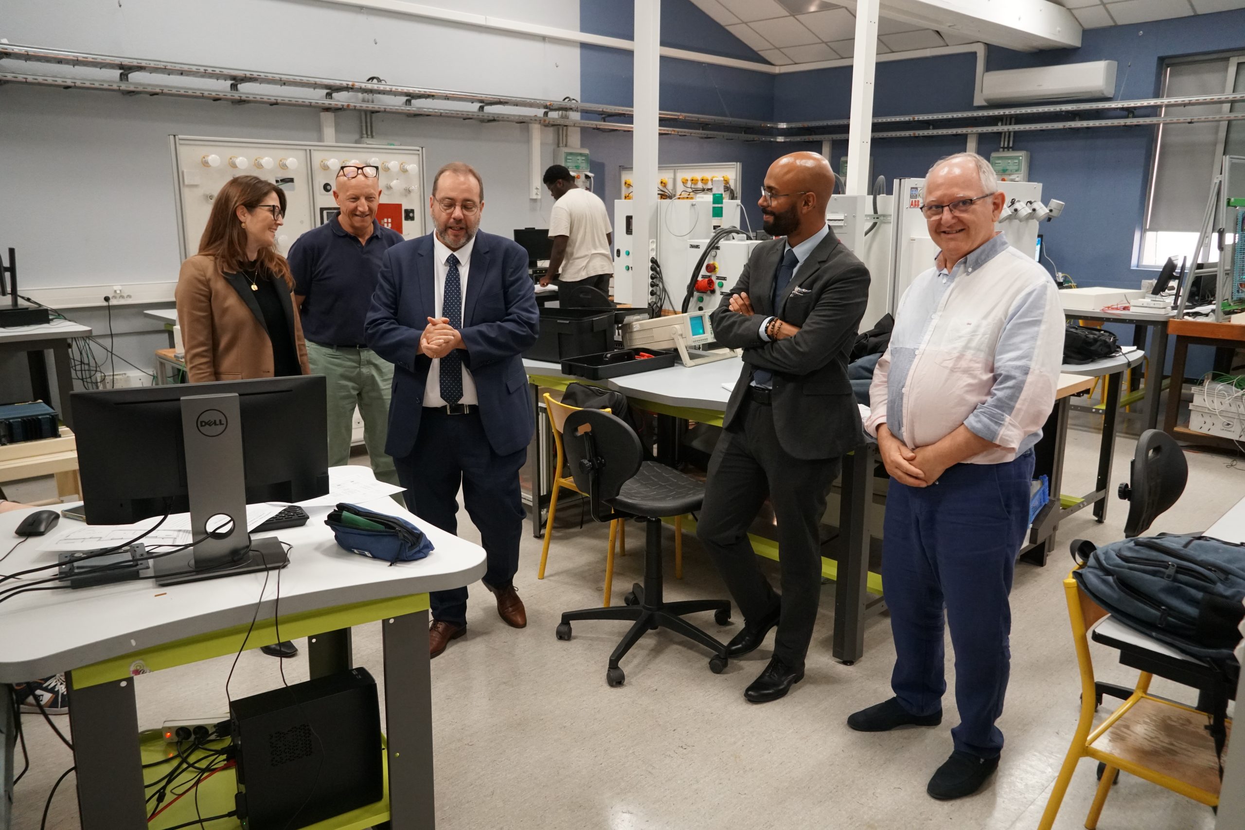 Visite du Campus La Salle Bordeaux par le directeur diocésain